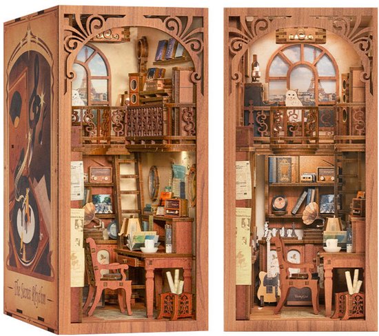 CuteBee Book Nook bouwpakket - The Secret Rhythm - houten 3D puzzel