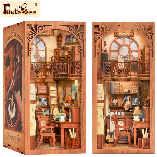 CuteBee Book Nook bouwpakket - The Secret Rhythm - houten 3D puzzel