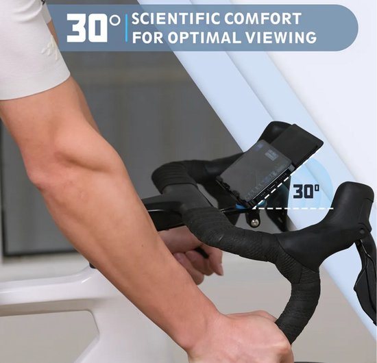 Cycplus Z7 telefoonhouder - stuurmontage voor Garmin mounts - geschikt voor Tacx en Wahoo fietstrainers - Transparant