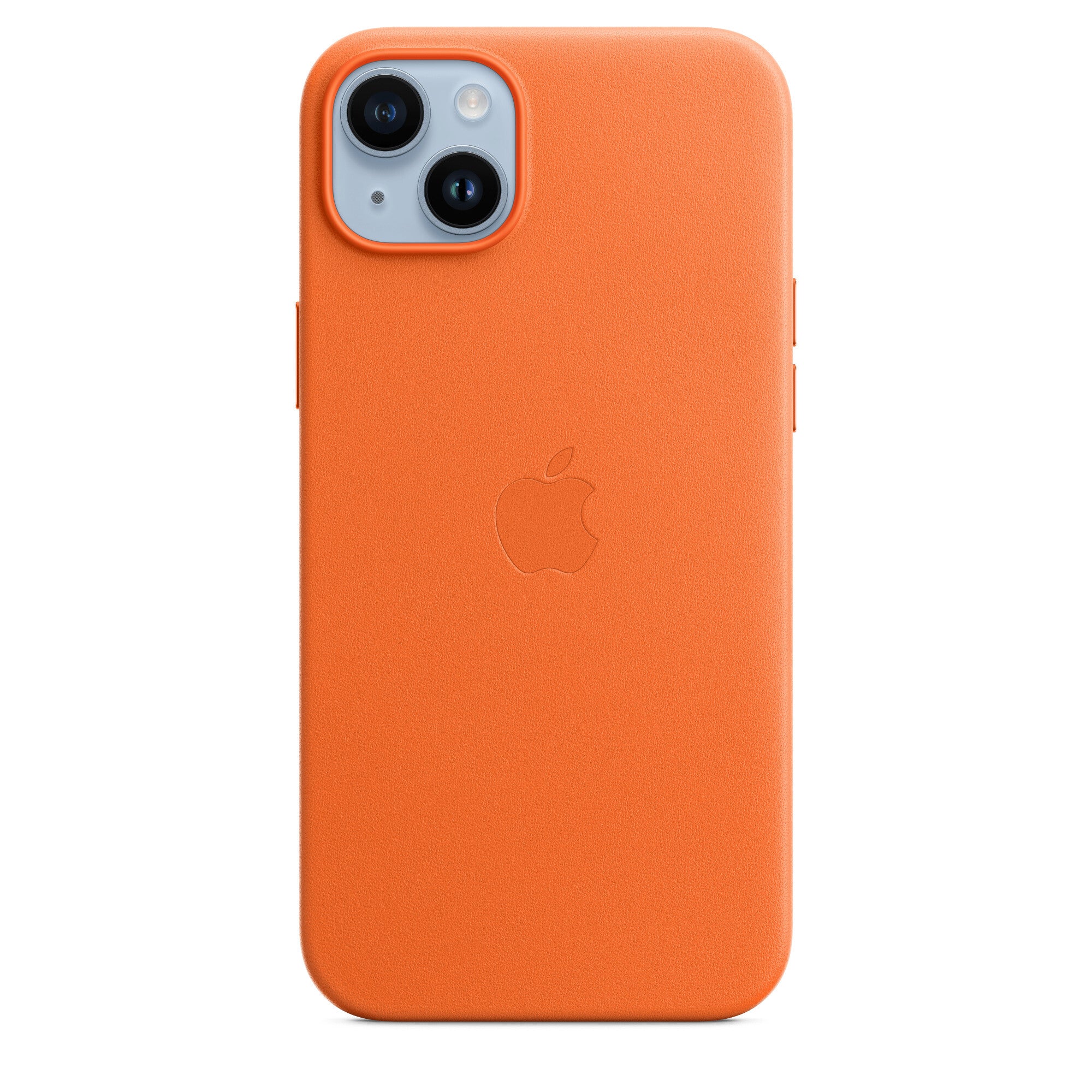 Apple iPhone 14 Plus Leather Case met MagSafe - Oranje