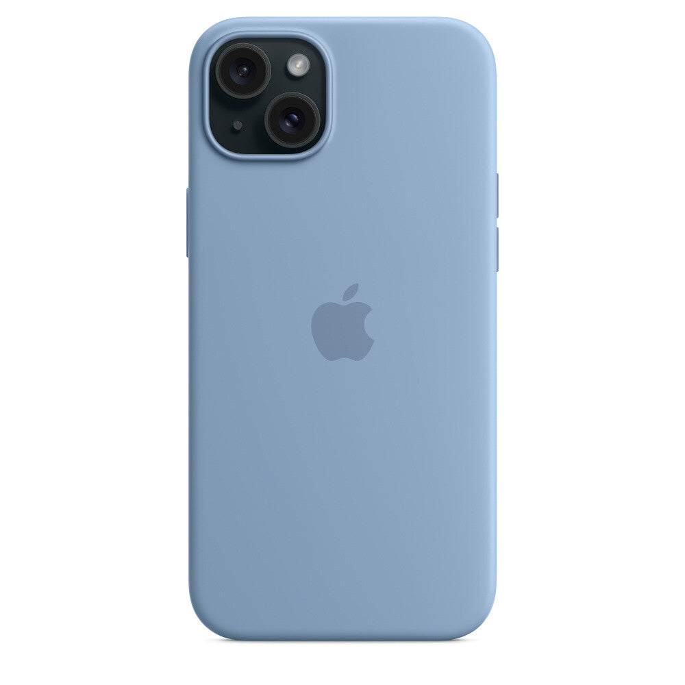 Apple iPhone 15 Plus Silicone Case met MagSafe - Winterblauw