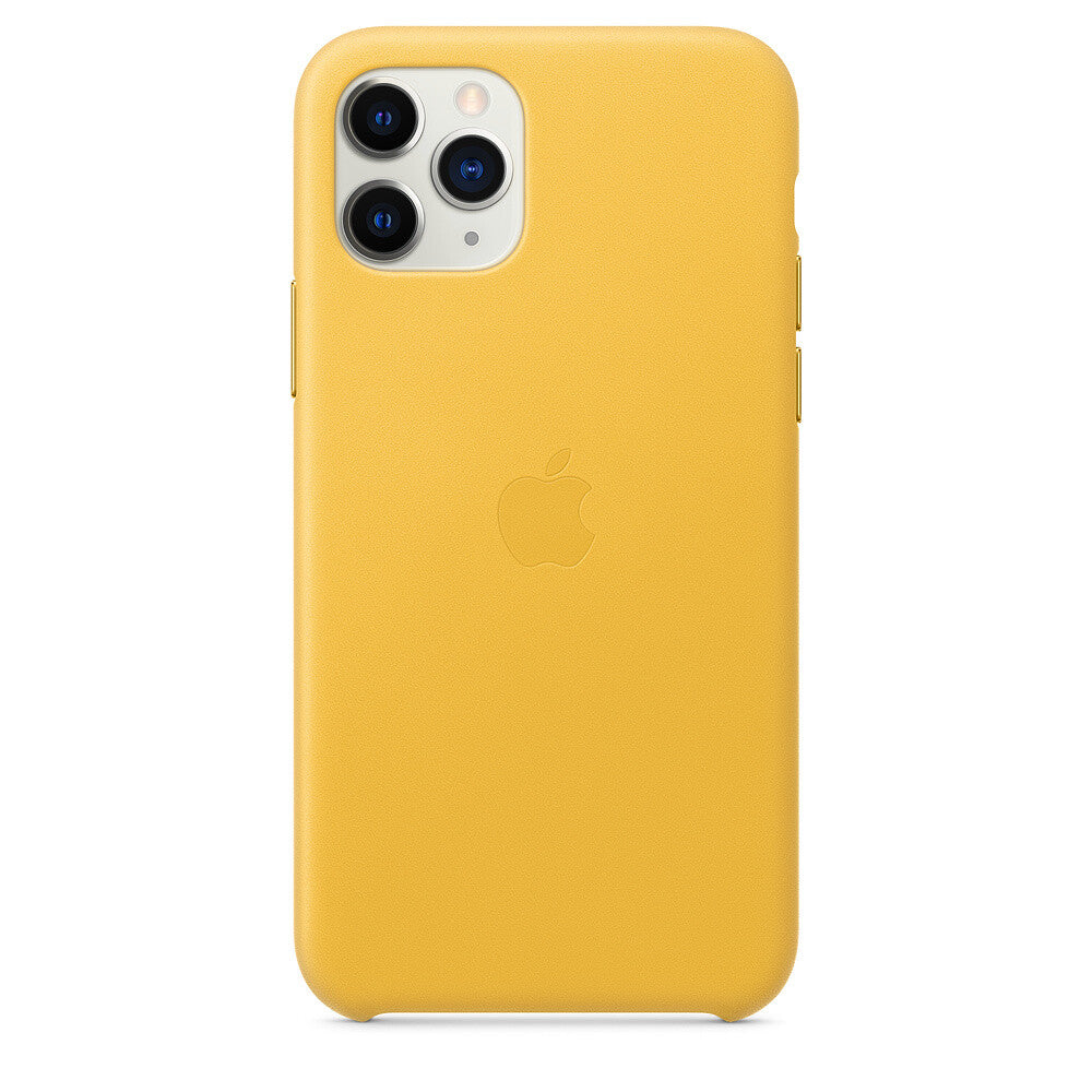 Apple iPhone 11 Pro Leather Case - Geel