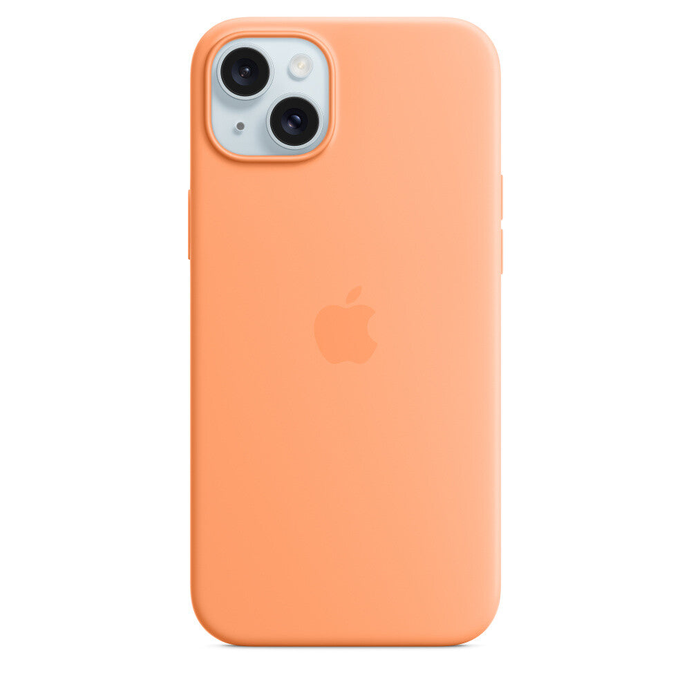 Apple iPhone 15 Plus Silicone Case met MagSafe - Oranje