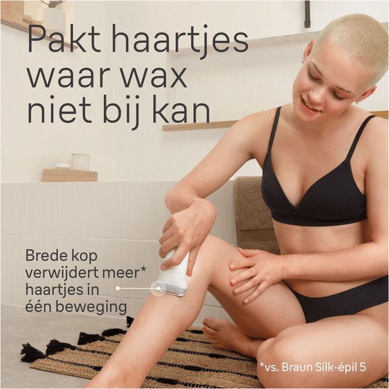 Braun Silk·épil 7 epilator - met ladyshave opzetstuk - type 7-441 - Wit/zilver