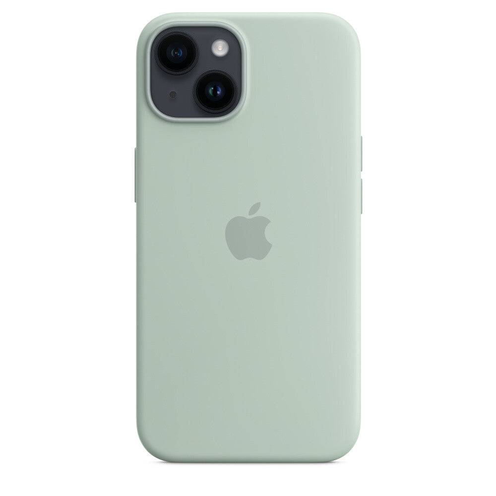 Apple iPhone 14 Silicone Case met MagSafe - Agavegroen