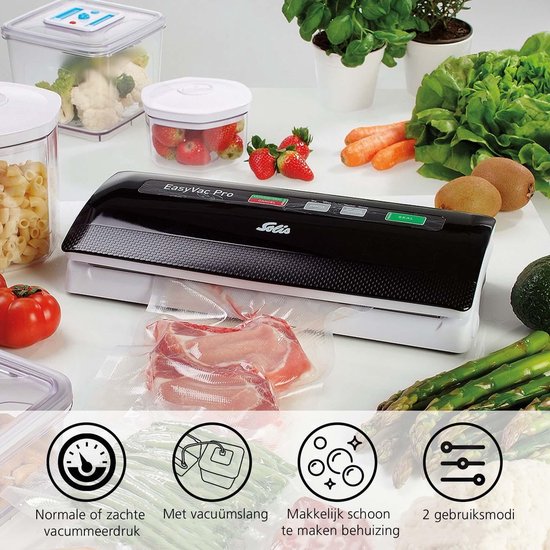 Solis Vac Pro 569 vacuümmachine - met slangaansluiting - Zwart/grijs