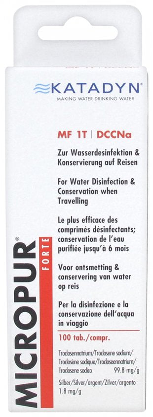 Micropur Forte waterontsmettingstabletten - 1T - 100 tabletten