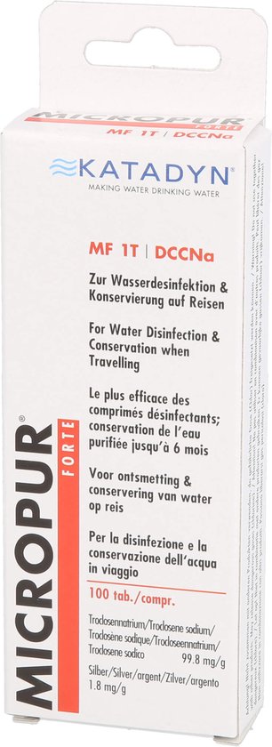 Micropur Forte waterontsmettingstabletten - 1T - 100 tabletten