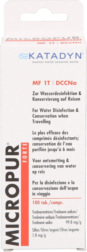 Micropur Forte waterontsmettingstabletten - 1T - 100 tabletten