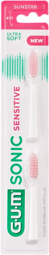 GUM Sonic Sensitive opzetborstels set van 2