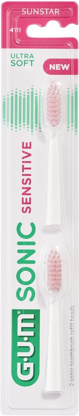 GUM Sonic Sensitive opzetborstels set van 2