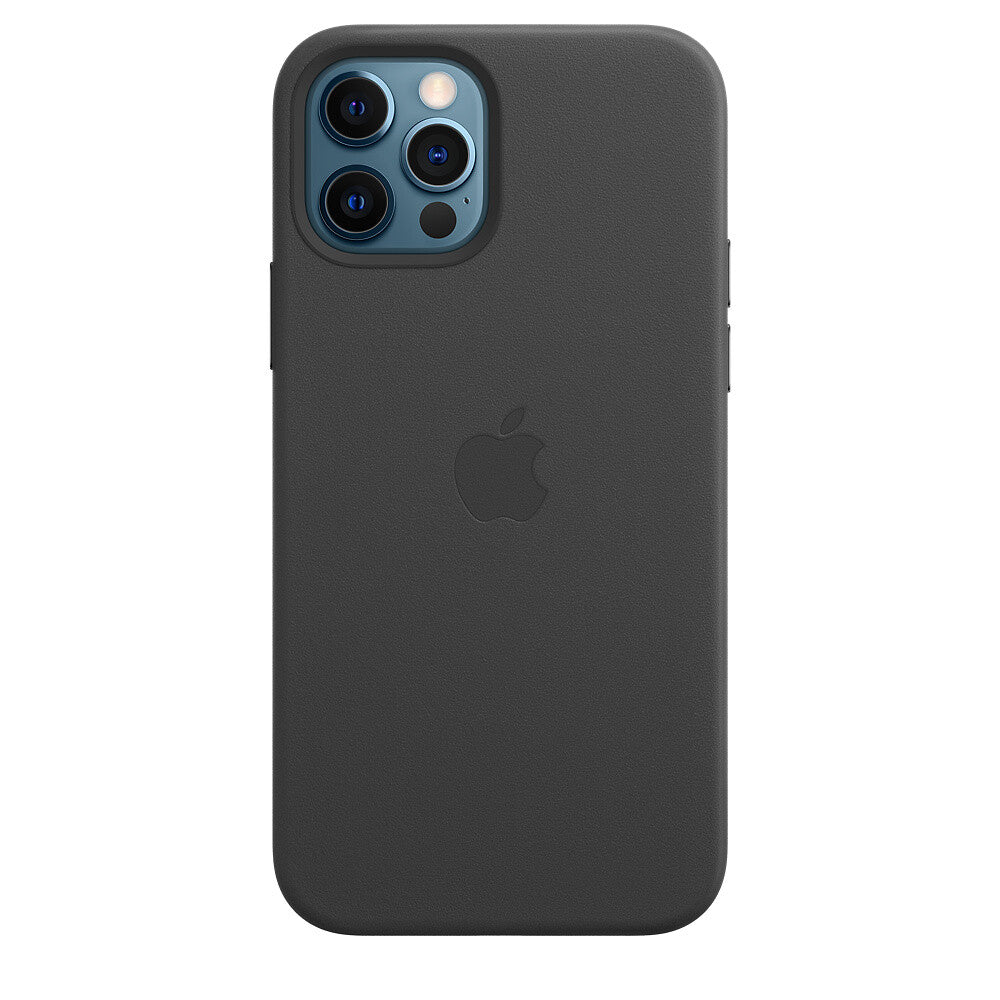 Apple iPhone 12/12 Pro Leather Case met MagSafe - Zwart