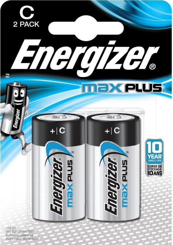Energizer Max Plus batterijen - C - 2 stuks