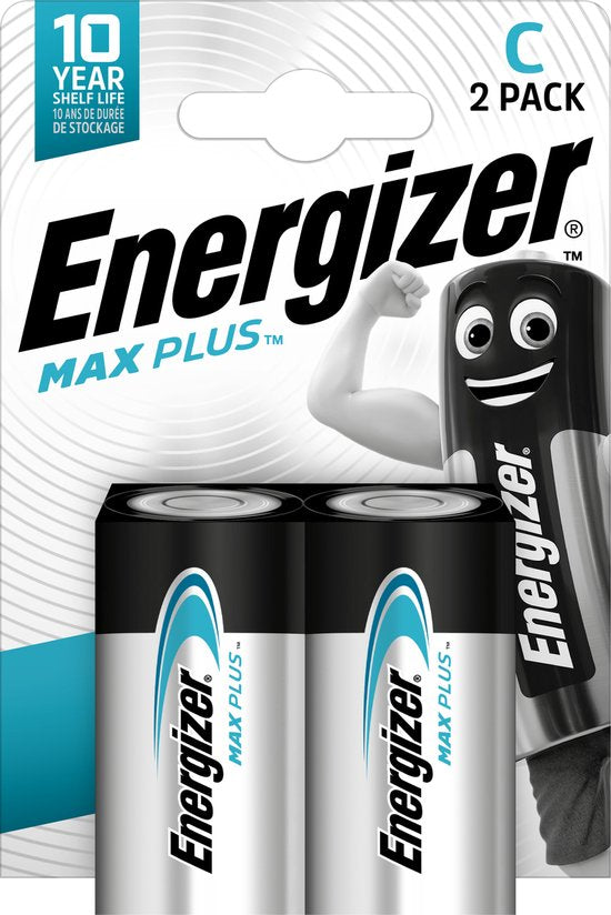Energizer Max Plus batterijen - C - 2 stuks