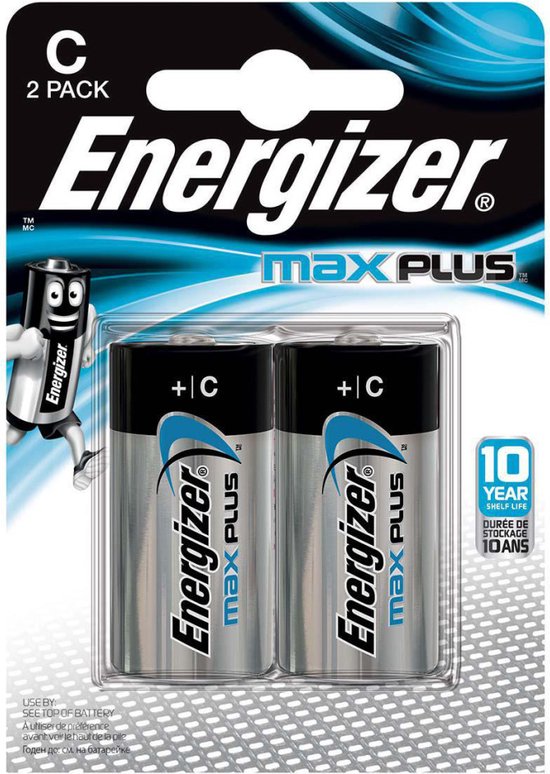 Energizer Max Plus batterijen - C - 2 stuks