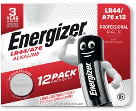 Energizer LR44/A76 knoopcel batterij - lithium 1,5V - 12 stuks
