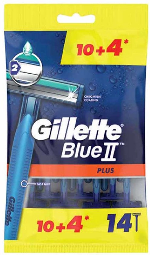 Gillette Blue II Plus wegwerpmesjes - set van 14