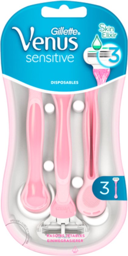 Gillette Venus wegwerpscheermesjes - Sensitive - set van 3