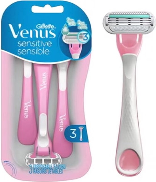 Gillette Venus wegwerpscheermesjes - Sensitive - set van 3