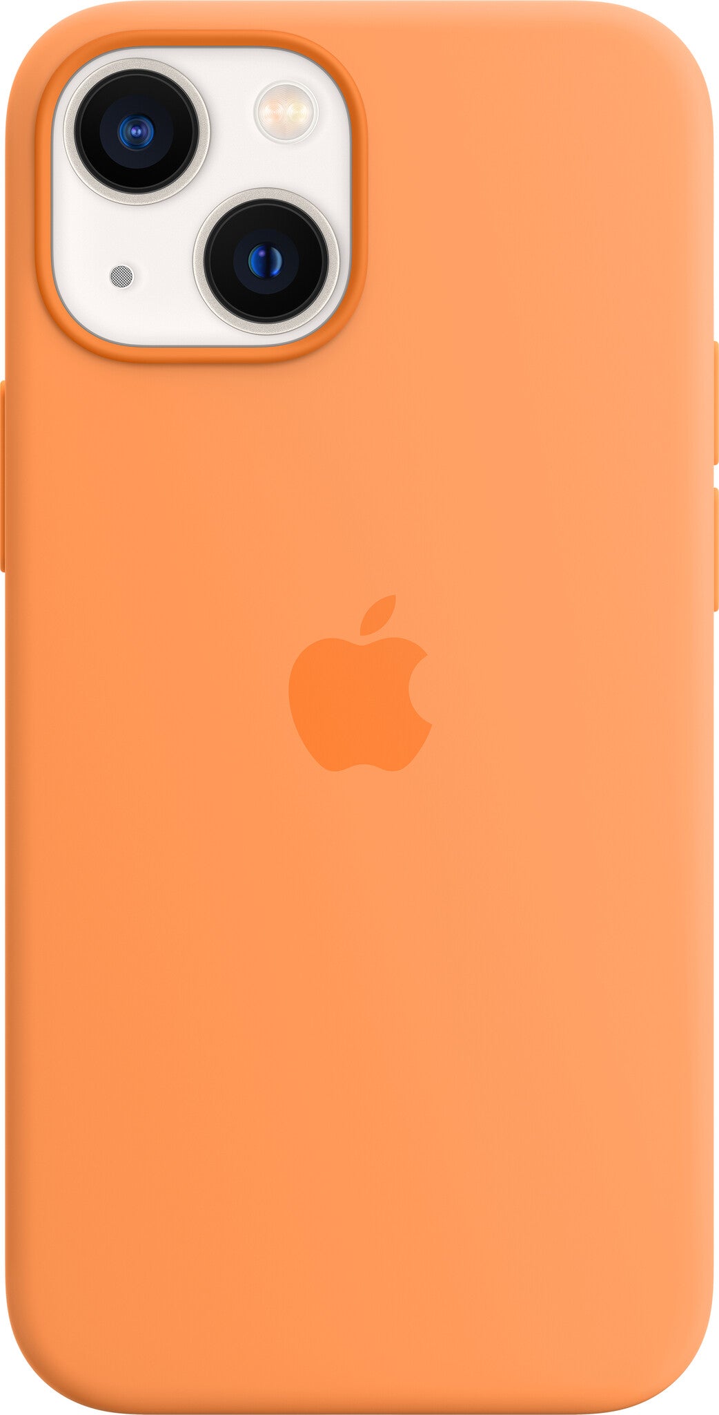 Apple iPhone 13 Mini Silicone Case met MagSafe - Marigold