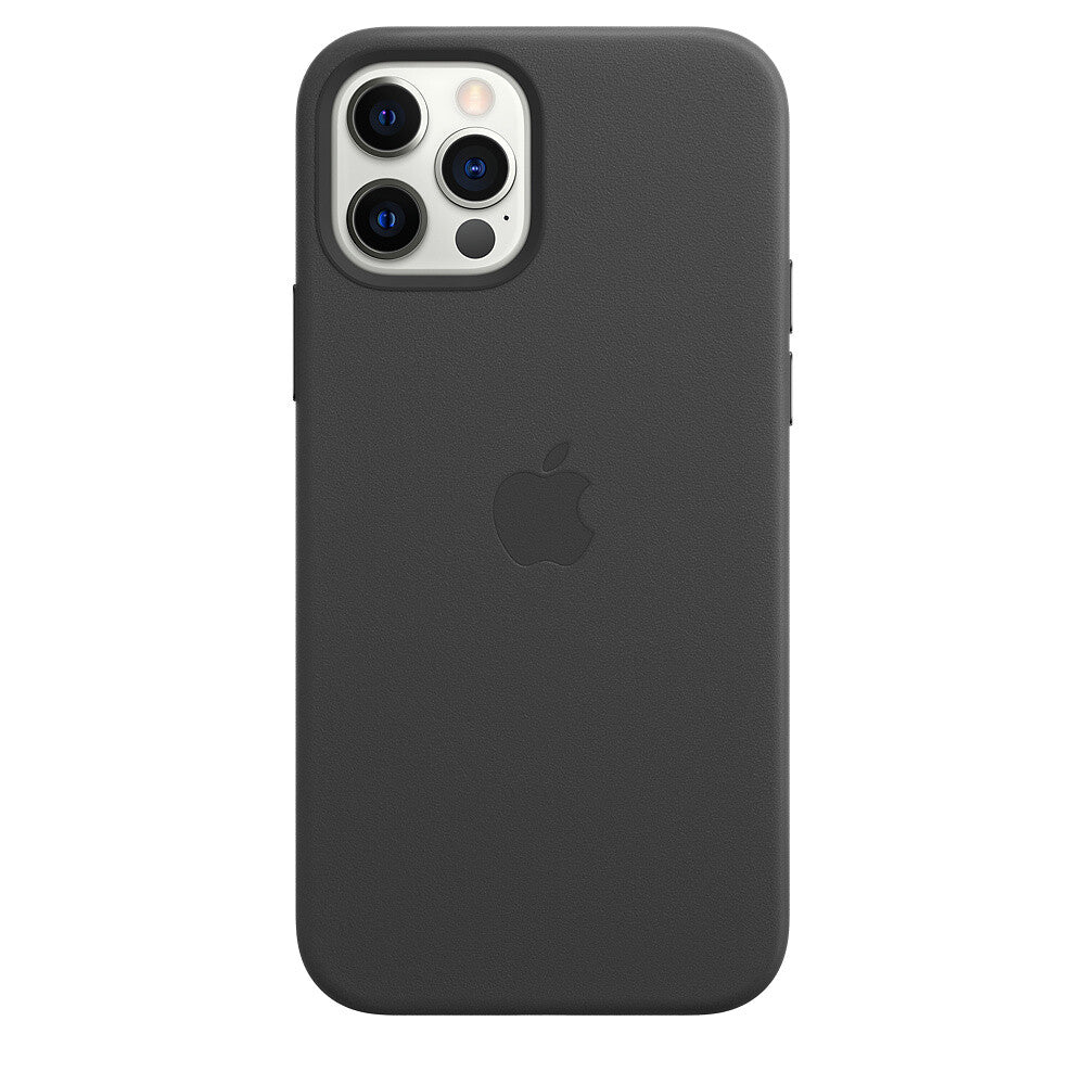 Apple iPhone 12/12 Pro Leather Case met MagSafe - Zwart