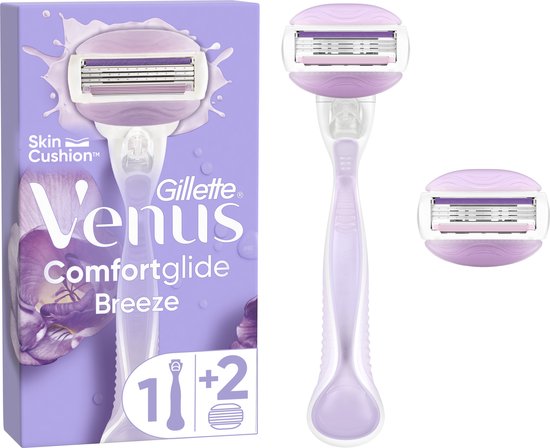 Gillette Venus Comfortglide Breeze scheerapparaat - 1 handvat 2 mesjes