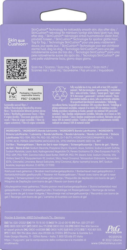 Gillette Venus Comfortglide Breeze scheerapparaat - 1 handvat 2 mesjes