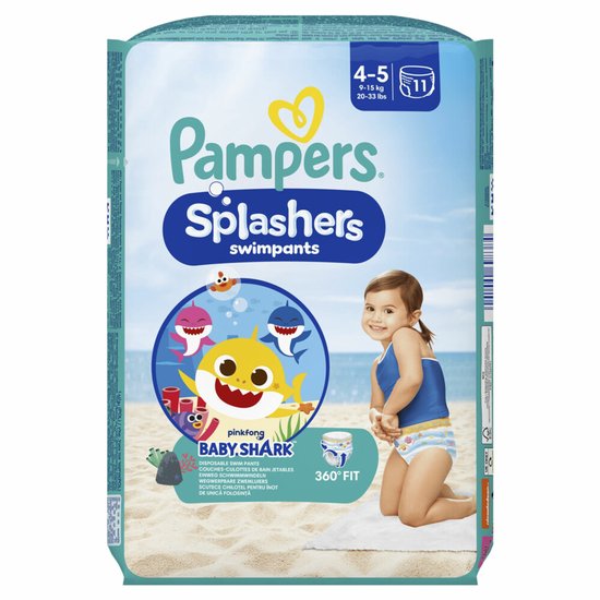 Pampers Splashers zwemluiers - maat 4 - 11 stuks