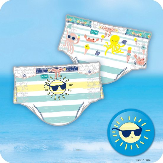 Pampers Splashers zwemluiers - maat 4 - 11 stuks