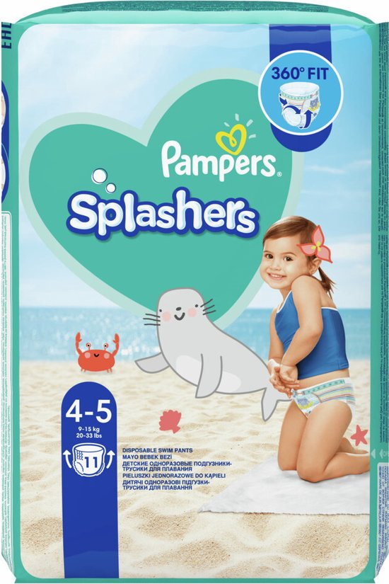 Pampers Splashers zwemluiers - maat 4 - 11 stuks
