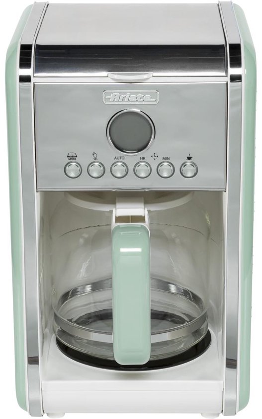 Ariete koffiezetter 1342/04 - vintage - tot 12 kops - 24-uurs timer - warmhoudplaat - Groen