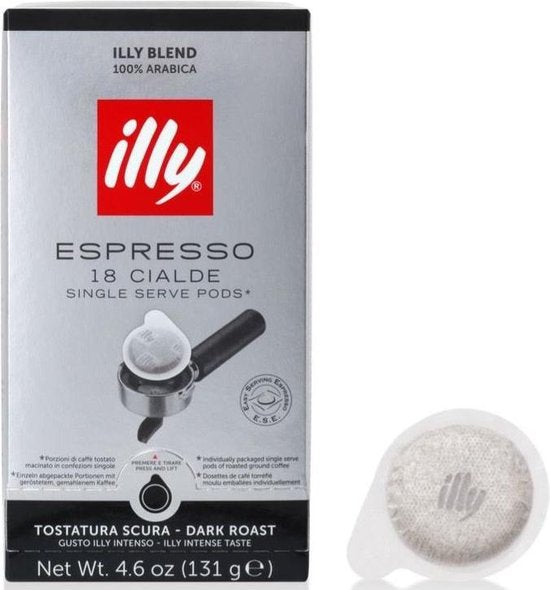 Illy espresso servings - Dark ESE - 18 stuks