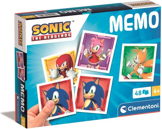 Clementoni memory game - Sonic - 48 cards - educational toy from 4 years