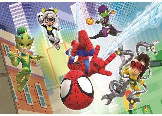 Clementoni puzzel - Spidey en zijn geweldige vrienden - 2×60 stukjes