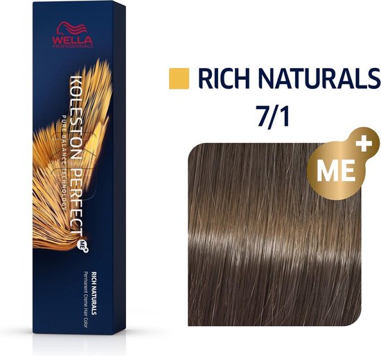 Wella Professionals Koleston Perfect Me+ haarverf - 7/1 Rich Naturals - 60 ml