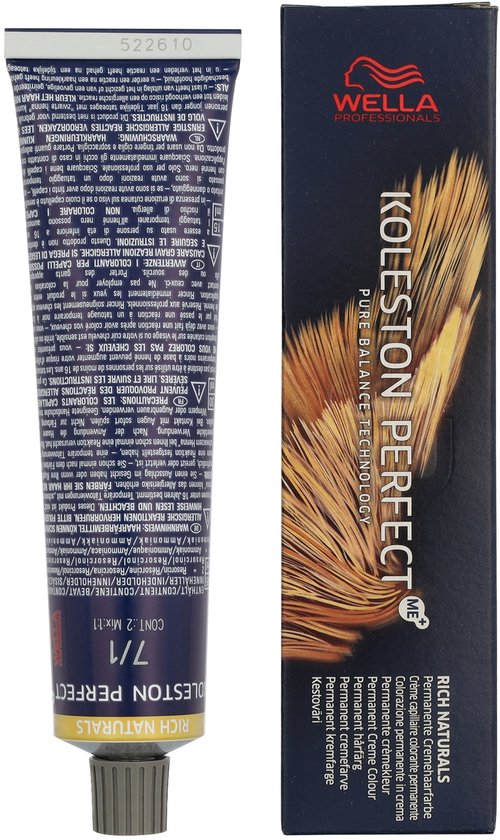 Wella Professionals Koleston Perfect Me+ haarverf - 7/1 Rich Naturals - 60 ml