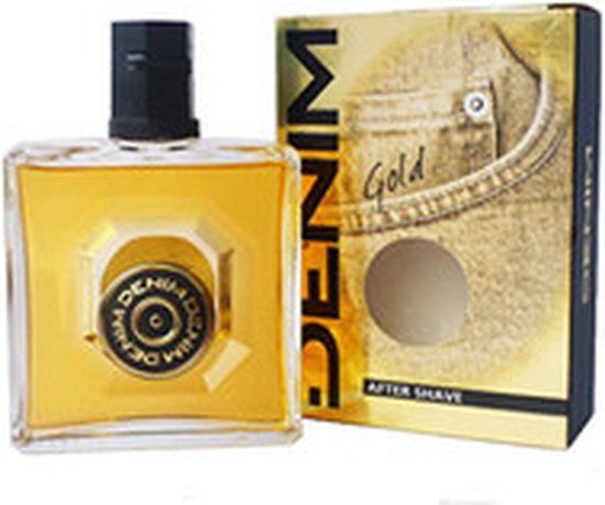 Denim Gold aftershave - houtachtig kruidige geur - musk en cederhout - 100 ml