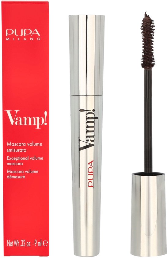 Pupa Vamp mascara - volumegevend voor gevoelige ogen - Chocolate Brown 200