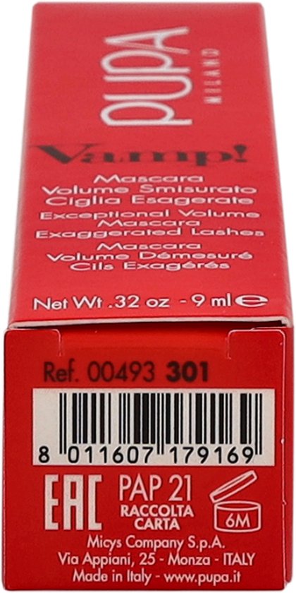 Pupa Vamp! mascara - 301 Electric Blue
