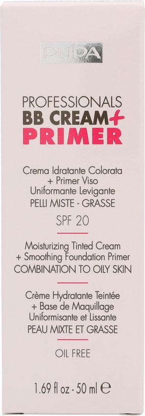 Pupa BB cream + primer - voor gecombineerde tot vette huid - 002 Sand