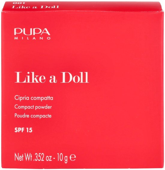 Pupa Like a Doll compactpoeder - 001 Porcelain - 1 stuk