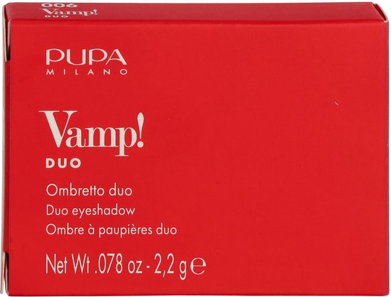 Pupa Vamp! oogschaduw - compact duo - 006 Brown Vanilla