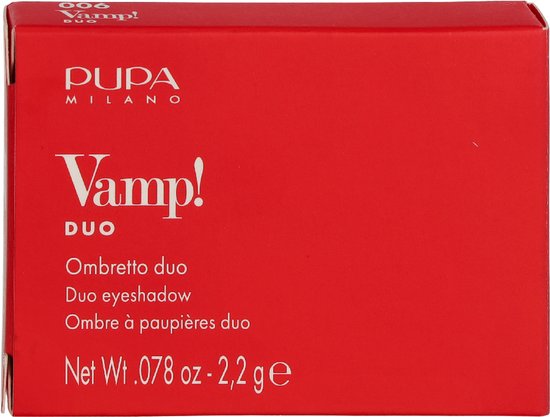 Pupa Vamp! oogschaduw - compact duo - 006 Brown Vanilla