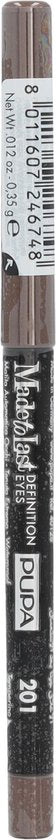 Pupa Milano Made To Last Definition Eyes oogpotlood - 201 Bon Ton Brown