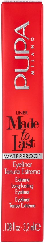 Pupa Milano Made to Last eyeliner - waterproof - 001 Exta Black