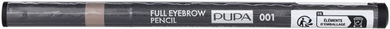 Pupa Milano Full wenkbrauwpotlood - 001 Blonde - 0,2 gr