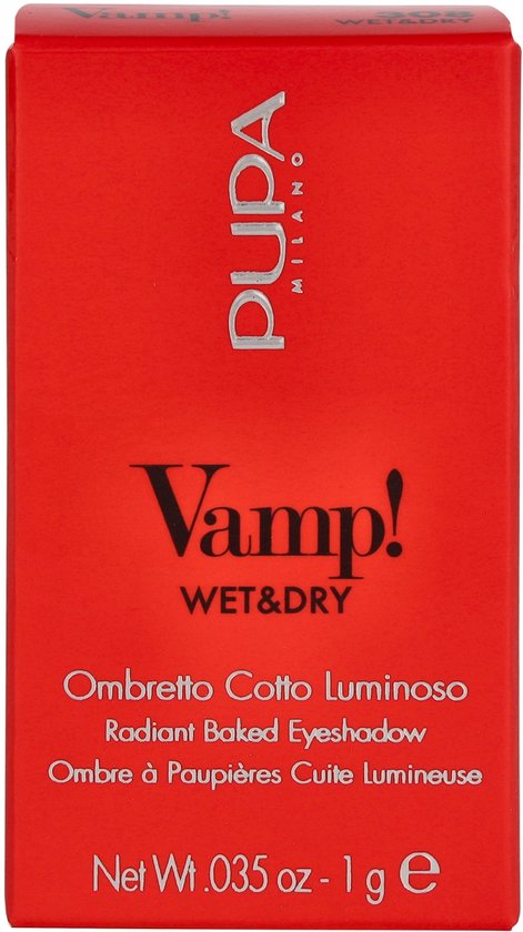 Pupa Milano Vamp! oogschaduw - wet & dry 308 - Anthracite Grey Green & Blue - 1 gr