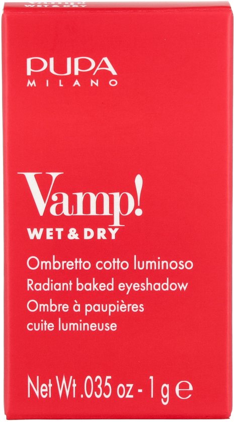 PUPA Milano Vamp! eyeshadow - Wet & Dry 401 White Snow - Nude & Brown - 1 g