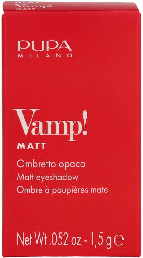 Pupa Milano Vamp! Matt oogschaduw - 400 Vanilla Cream - 1,5 gram