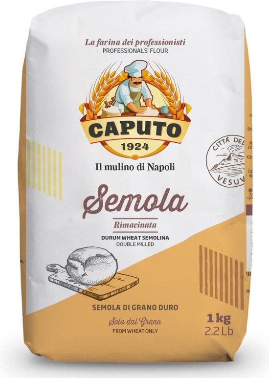 Caputo Semola Rimacinata - durum tarwegriesmeel - 1 kg